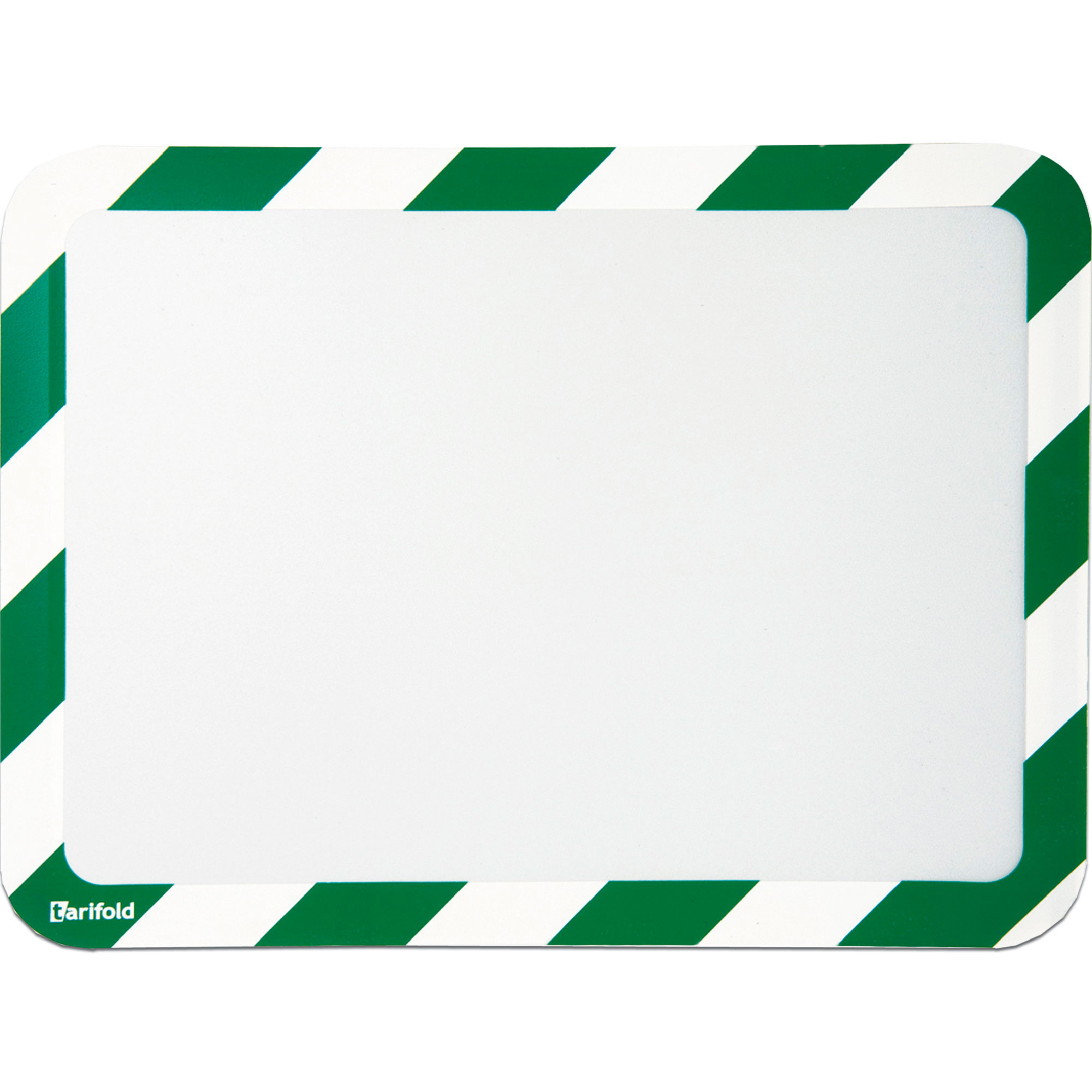 Tarifold Magneto Magnetic Safety Display Pocket 2-Pack, Green/White, 10in.L x 12in.W, Model# P194945
